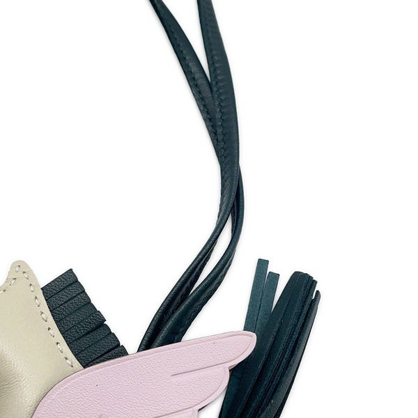 エルメス バッグチャーム ロデオPM ペガサス クレ/ローズサクラ/ヴェールシプレ ラムスキン U刻印