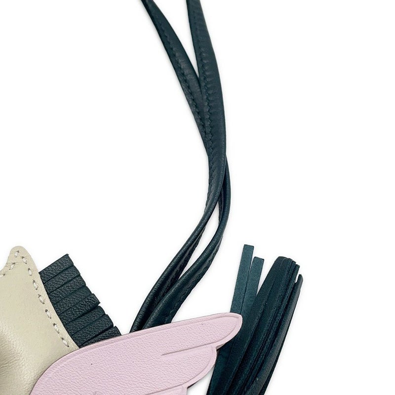 エルメス バッグチャーム ロデオPM ペガサス クレ/ローズサクラ/ヴェールシプレ ラムスキン U刻印