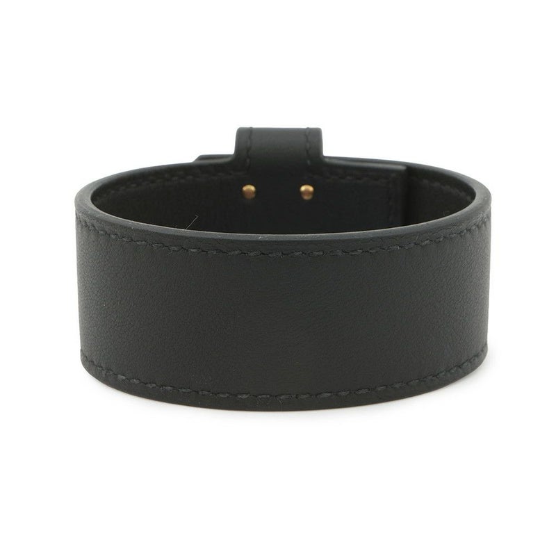 エルメス ブレスレット ケリーツイスト PM ブラック/ゴールド金具 スイフト B刻印 サイズT2 黒 ソルド品