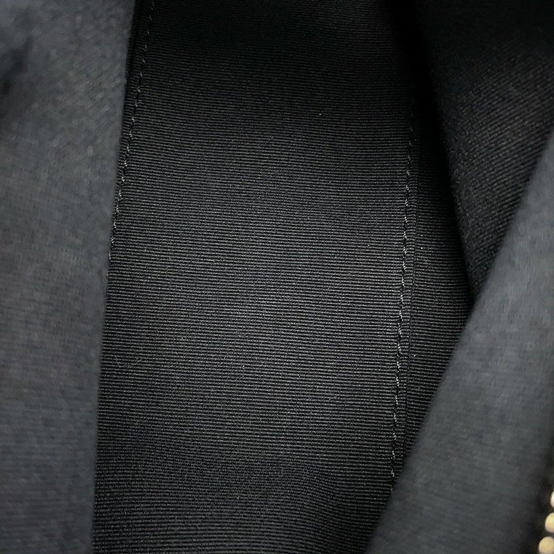 シャネル チェーンショルダーバッグ ココマーク マトラッセ ボーリングバッグ キャビアスキン AS3893 CHANEL 黒