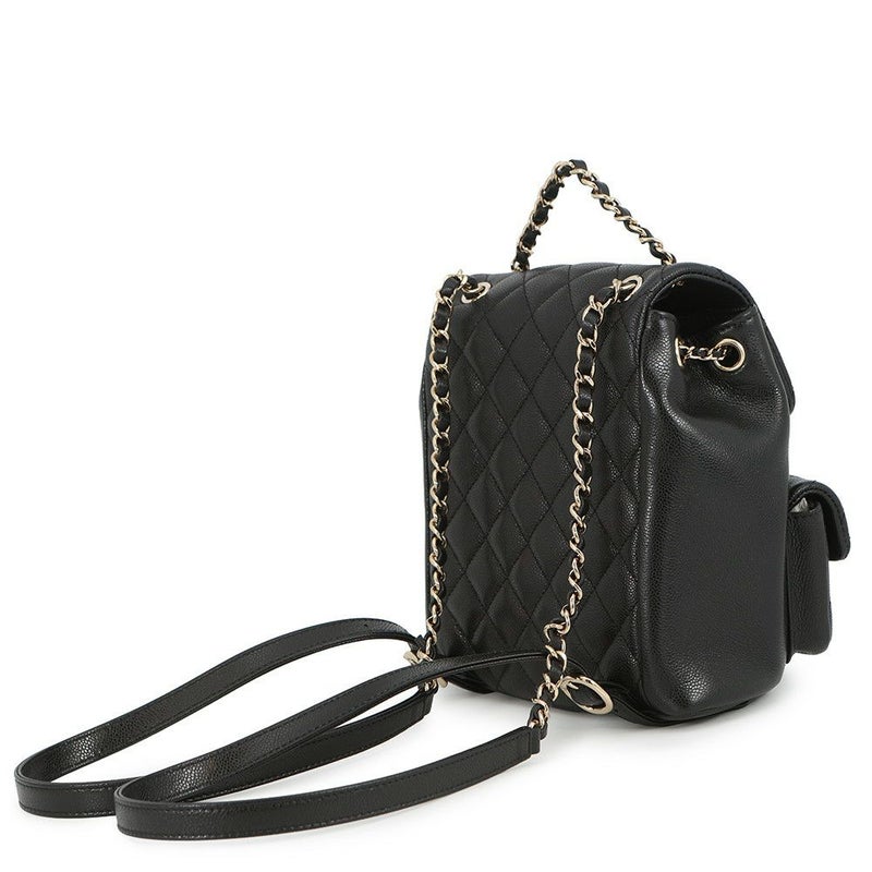 シャネル リュック マトラッセ ココマーク キャビアスキン AS3860 CHANEL バックパック バッグ 黒
