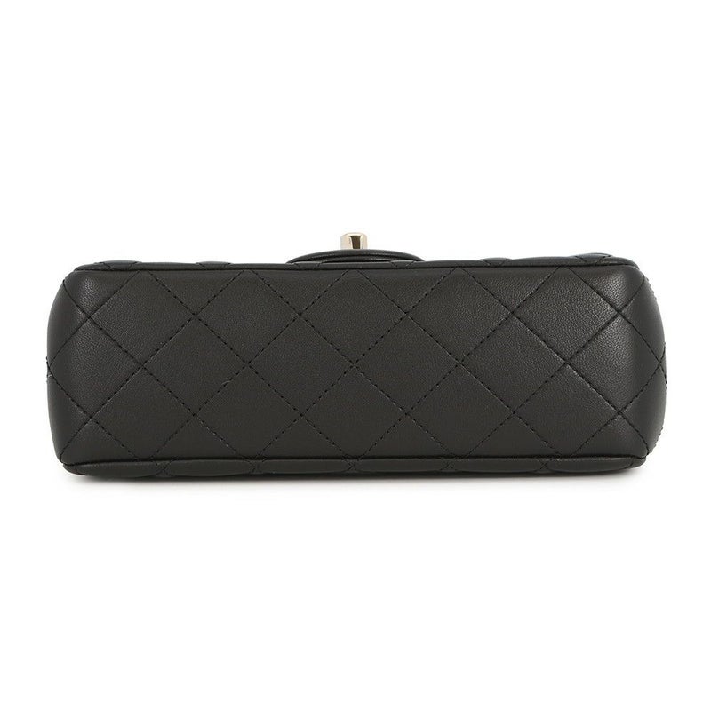 シャネル チェーンショルダーバッグ ココマーク マトラッセ20 ココボール ラムスキン AS1787 CHANEL 黒