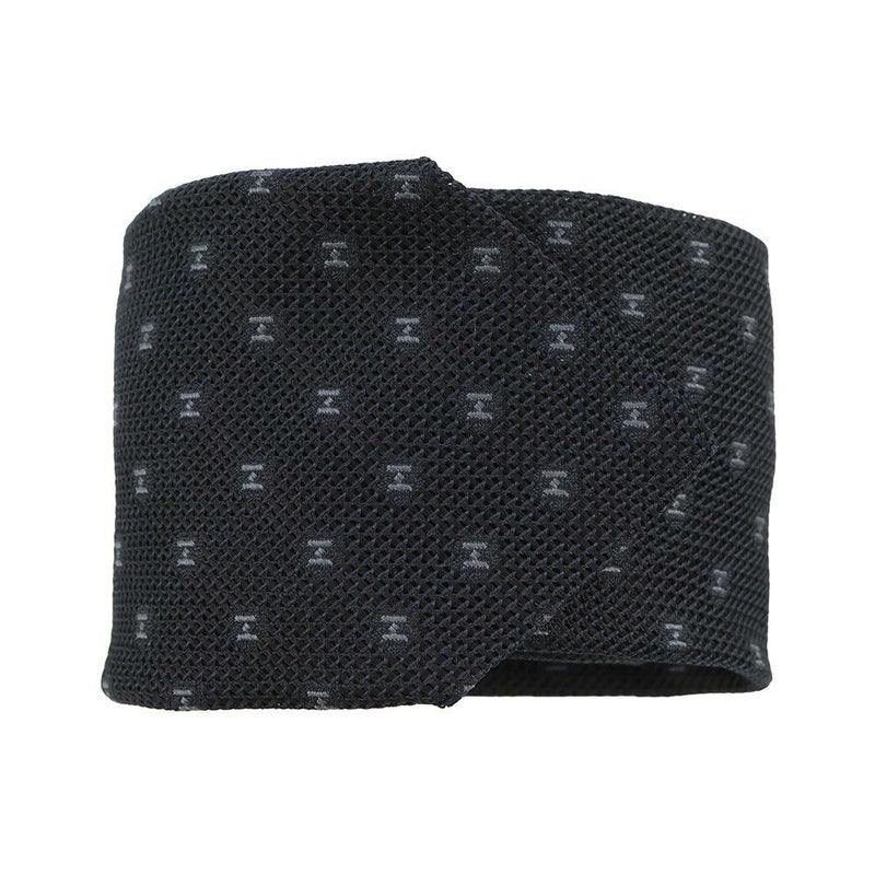 エルメス ネクタイ グルナディーヌH ブラック/グレー シルク HERMES メンズ タイ