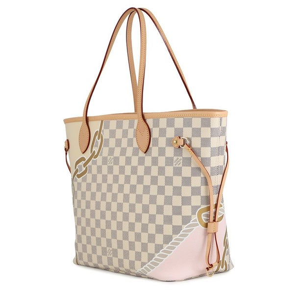 ルイヴィトン トートバッグ ダミエ・アズール/ロープ＆チェーン ノーティカル ネヴァーフル MM N40471 ヴィトン バッグ