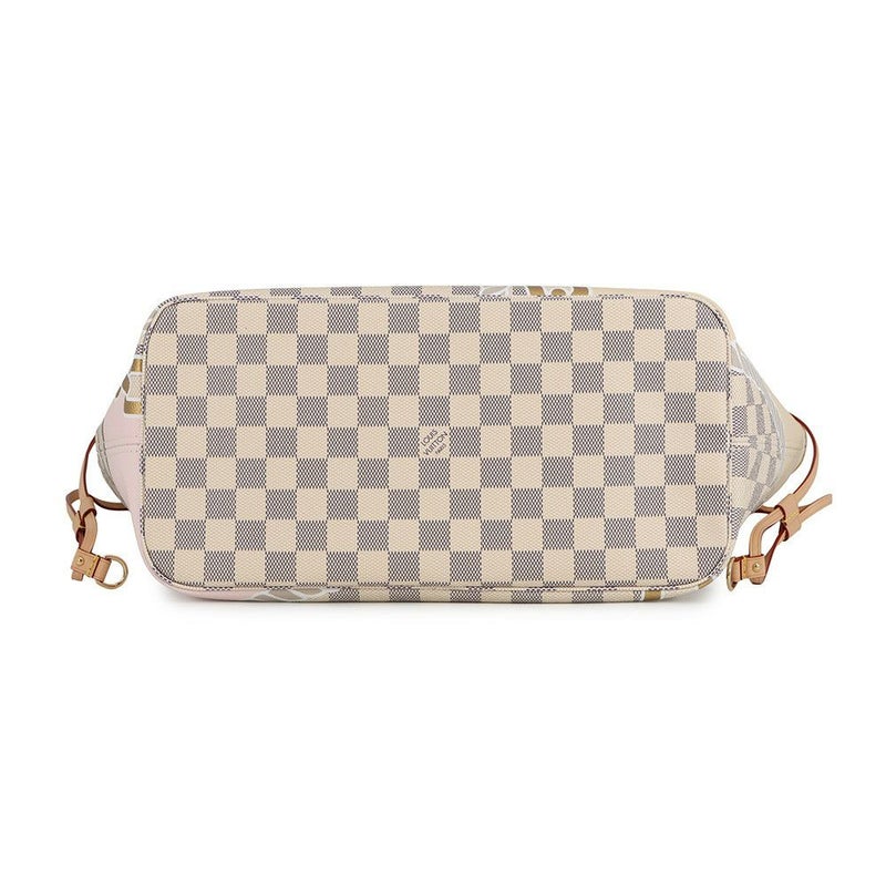 ルイヴィトン トートバッグ ダミエ・アズール/ロープ＆チェーン ノーティカル ネヴァーフル MM N40471 ヴィトン バッグ