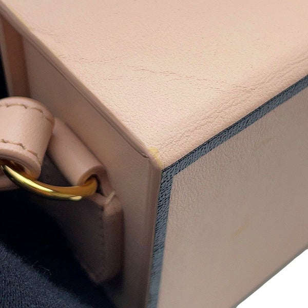 フェンディ ショルダーバッグ ボックス オリゾンタル ロゴ  レザー 8BT340 FEND 2wayショルダーバッグ