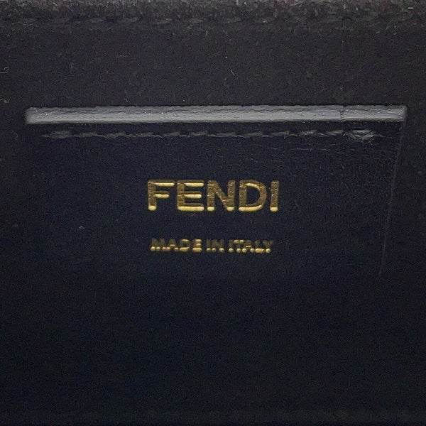 フェンディ ショルダーバッグ ボックス オリゾンタル ロゴ  レザー 8BT340 FEND 2wayショルダーバッグ