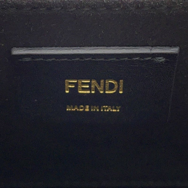 フェンディ ショルダーバッグ ボックス オリゾンタル ロゴ  レザー 8BT340 FEND 2wayショルダーバッグ