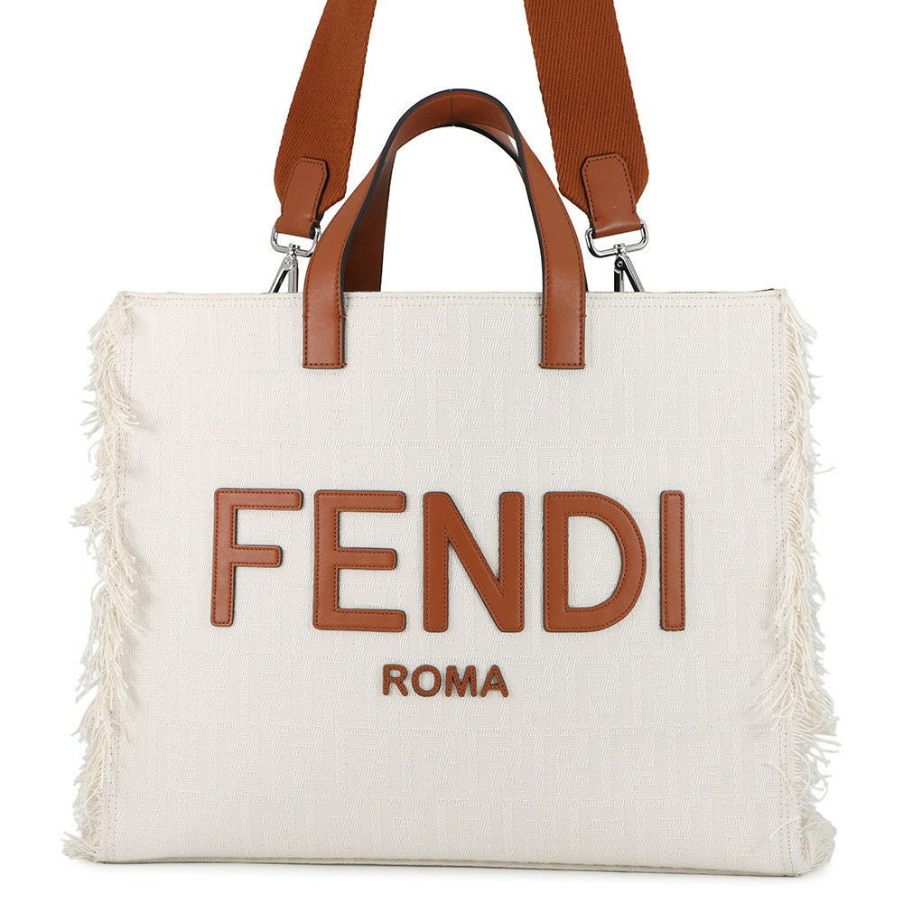 フェンディ トートバッグ ロゴ フリンジ 7VA591 FENDI バッグ 2way