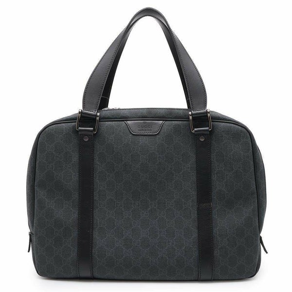 グッチ ビジネスバッグ GGスプリーム ブリーフケース PVC/レザー 322074 GUCCI ハンドバッグ 黒 キャリーオンバッグ