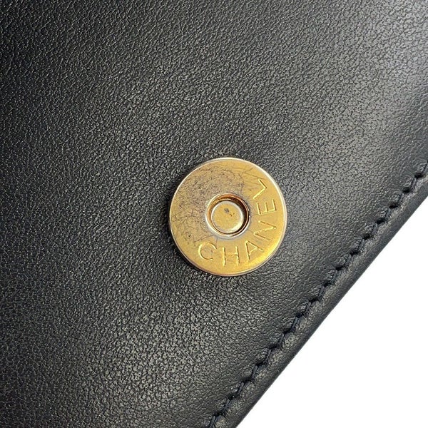 シャネル チェーンウォレット ボーイシャネル マトラッセ ココマーク キャビアスキン AP1117 CHANEL 財布 黒