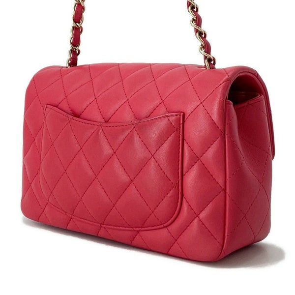 シャネル チェーンショルダーバッグ ミニ マトラッセ 20 ココマーク ラムスキン A69900 CHANEL