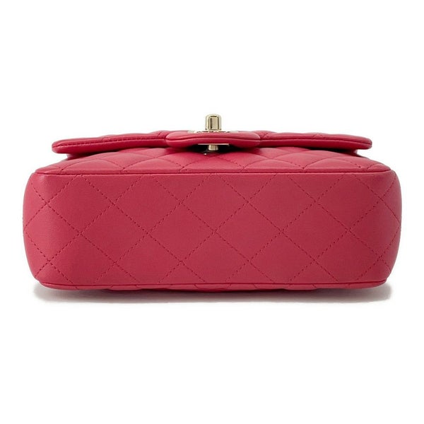 シャネル チェーンショルダーバッグ ミニ マトラッセ 20 ココマーク ラムスキン A69900 CHANEL