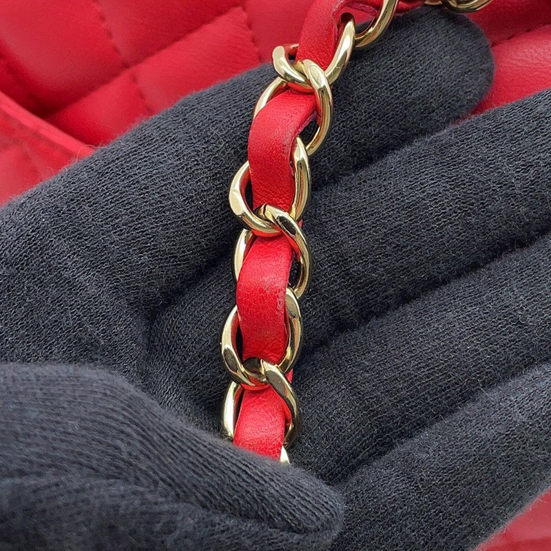 シャネル チェーンショルダーバッグ ミニ マトラッセ 20 ココマーク ラムスキン A69900 CHANEL