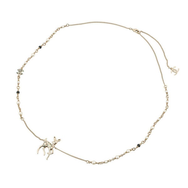 シャネル ノベルティ ココマーク バンビモチーフ ロングネックレス G26C CHANEL アクセサリー VIP限定イヤーズギフト