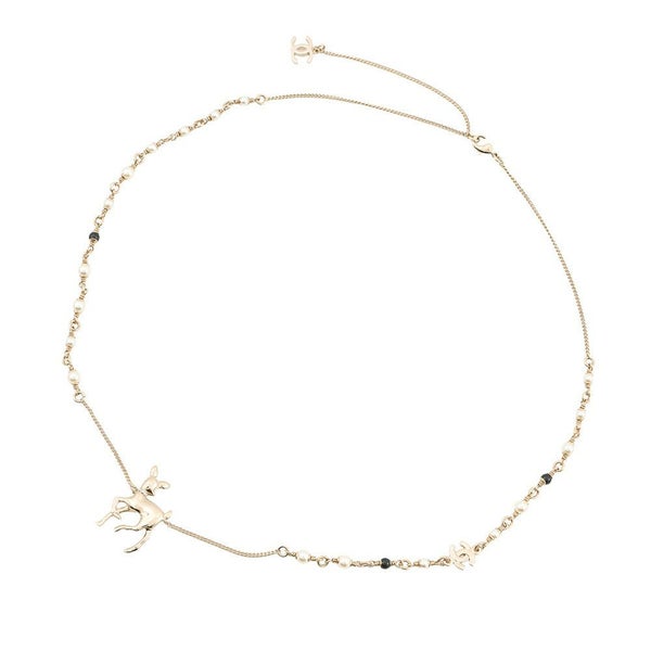 シャネル ノベルティ ココマーク バンビモチーフ ロングネックレス G26C CHANEL アクセサリー VIP限定イヤーズギフト