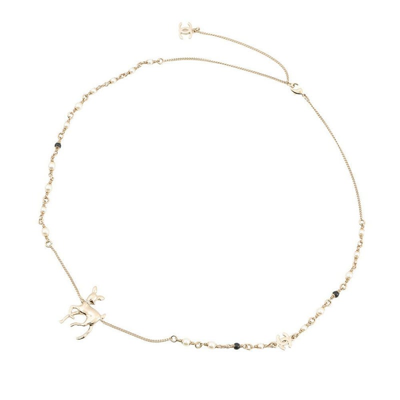 シャネル ノベルティ ココマーク バンビモチーフ ロングネックレス G26C CHANEL アクセサリー VIP限定イヤーズギフト