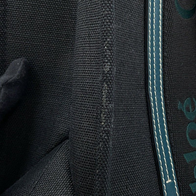 クロエ トートバッグ ウッディ ミディアム キャンバス CHC22WS383 Chloe 黒