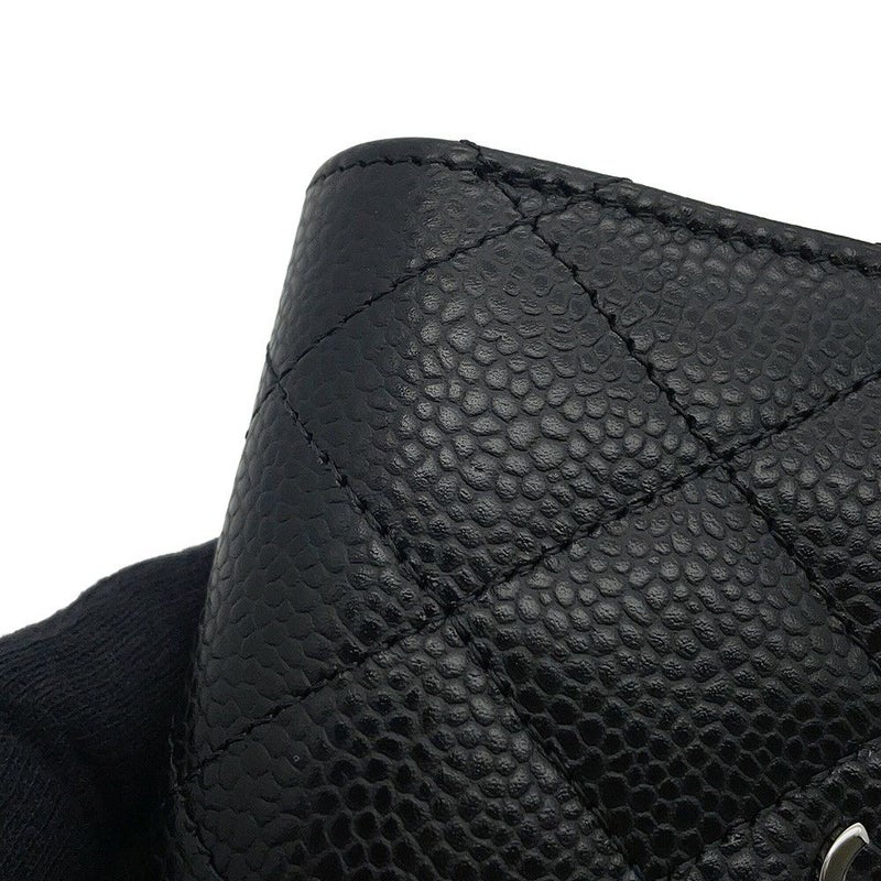 シャネル コインケース マトラッセ ココマーク キャビアスキン AP0216 CHANEL 財布 黒