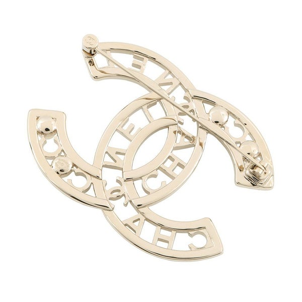 シャネル ブローチ ココマーク フェイクパール ラインストーン B25V AB4879 CHANEL アクセサリー