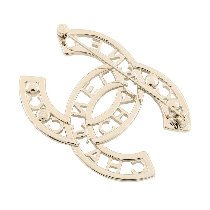 シャネル ブローチ ココマーク フェイクパール ラインストーン B25V AB4879 CHANEL アクセサリー