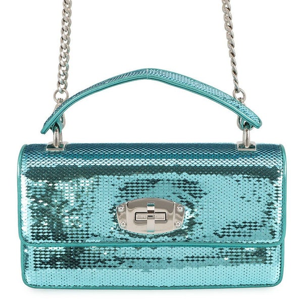 ミュウミュウ ハンドバッグ スパンコール レザー 5BD115 MIUMIU 2way