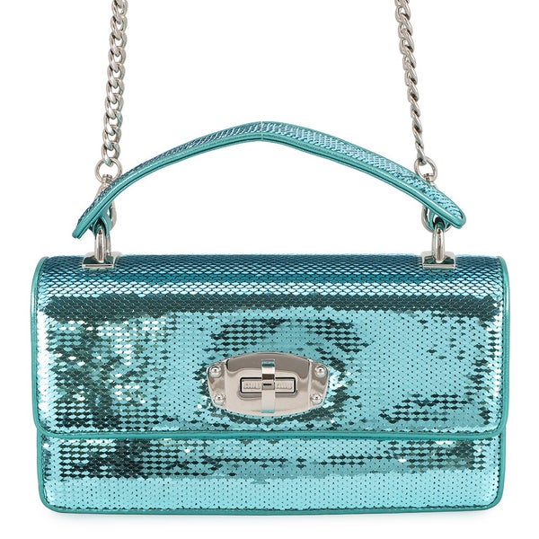 ミュウミュウ ハンドバッグ スパンコール レザー 5BD115 MIUMIU 2way