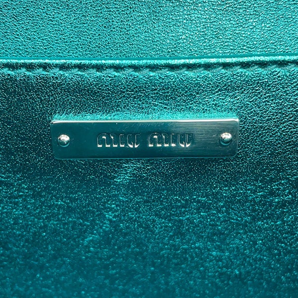 ミュウミュウ ハンドバッグ スパンコール レザー 5BD115 MIUMIU 2way