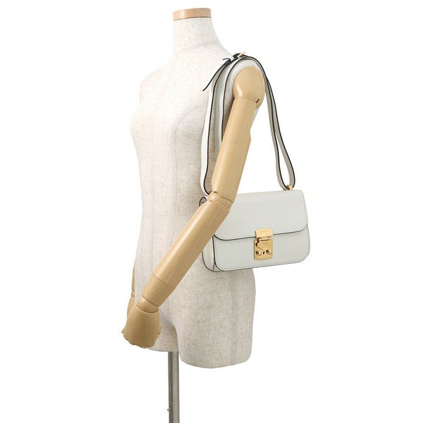 ミュウミュウ ショルダーバッグ マドラス レザー 5BD230 MIUMIU 白 2way