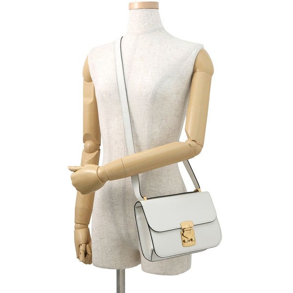 ミュウミュウ ショルダーバッグ マドラス レザー 5BD230 MIUMIU 白 2way