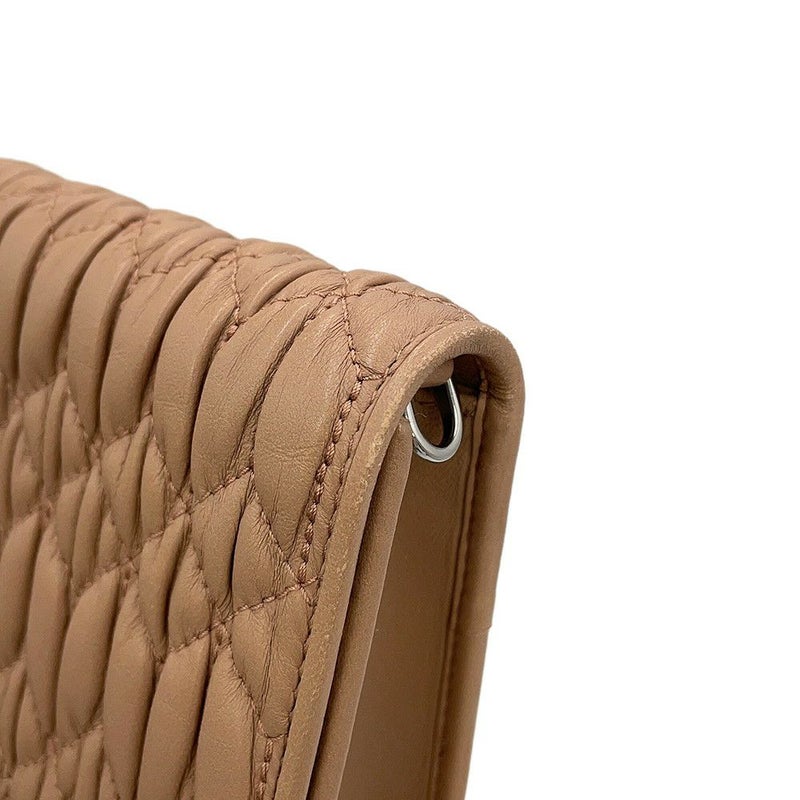 ミュウミュウ チェーンショルダーバッグ マテラッセ クリスタル レザー 5BP044 MIUMIU