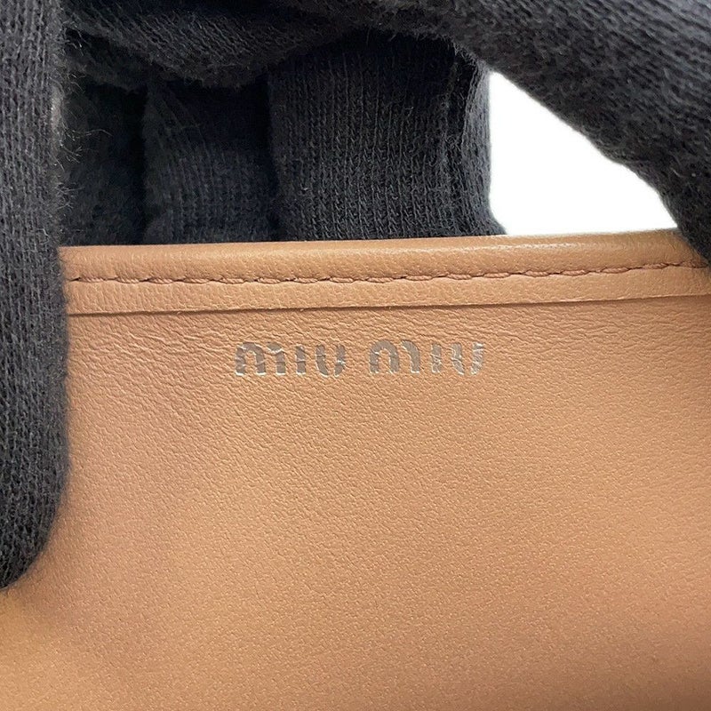 ミュウミュウ チェーンショルダーバッグ マテラッセ クリスタル レザー 5BP044 MIUMIU