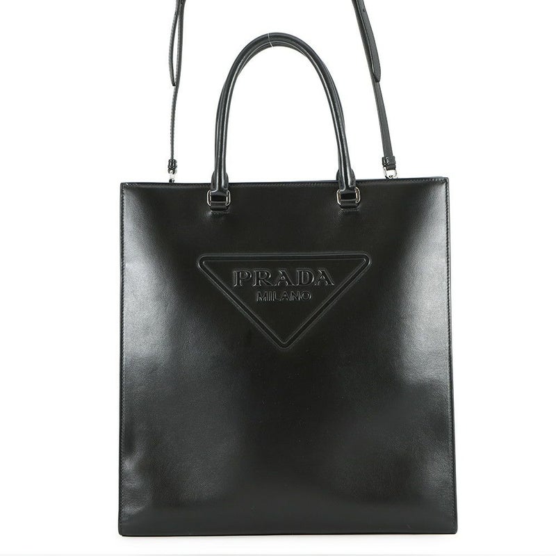 プラダ トートバッグ トライアングル ロゴ 1BA332 PRADA 2way 黒