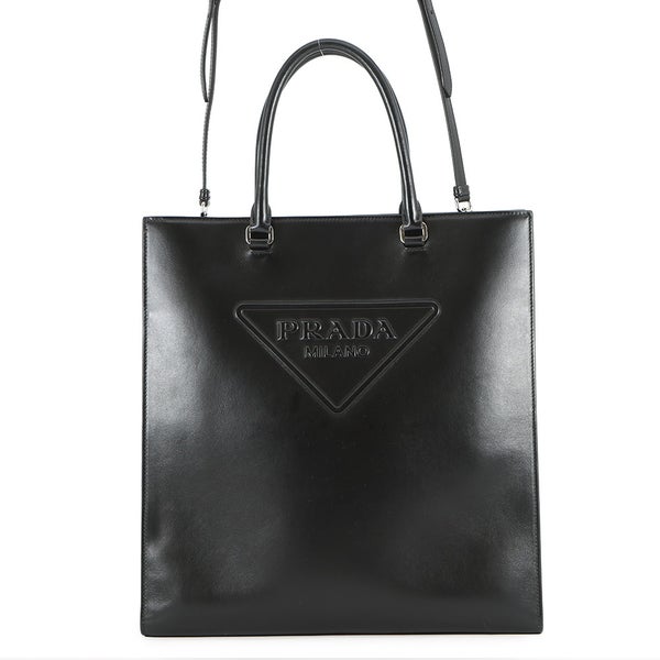 プラダ トートバッグ トライアングル ロゴ 1BA332 PRADA 2way 黒