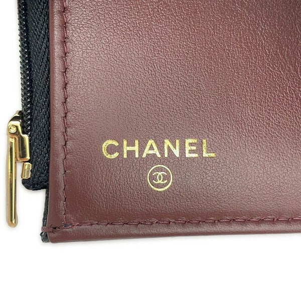 シャネル 三つ折り財布 マトラッセ ココマーク スモール フラップ ウォレット キャビアスキン AP0712 CHANEL 財布 黒