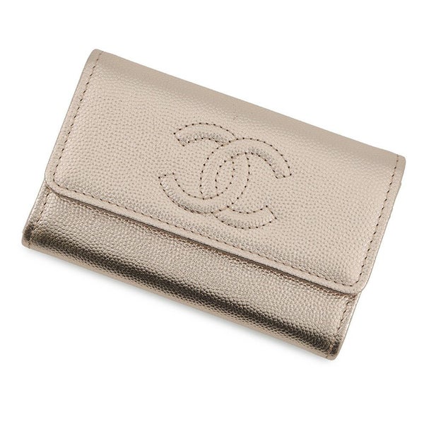 シャネル カードケース ココマーク メタリックグレインドカーフスキン AP4705 CHANEL 名刺入れ 2025/26年 クルーズ コレクション