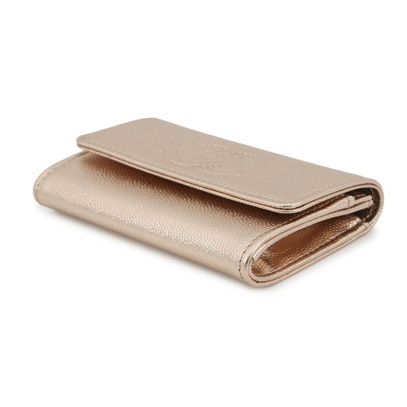 シャネル カードケース ココマーク メタリックグレインドカーフスキン AP4705 CHANEL 名刺入れ 2025/26年 クルーズ コレクション