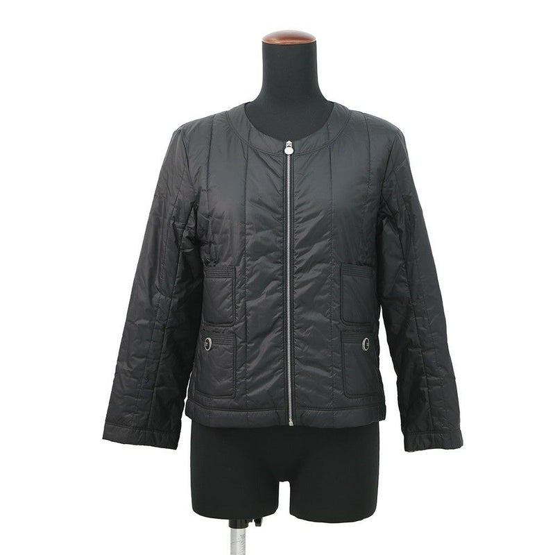 シャネル ダウンジャケット ココボタン ノーカラー キルティング レディースサイズ36 P46944 CHANEL 黒