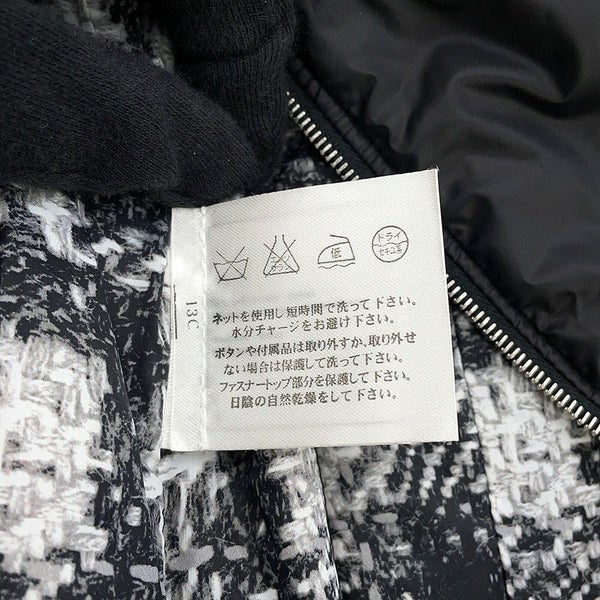 シャネル ダウンジャケット ココボタン ノーカラー キルティング レディースサイズ36 P46944 CHANEL 黒