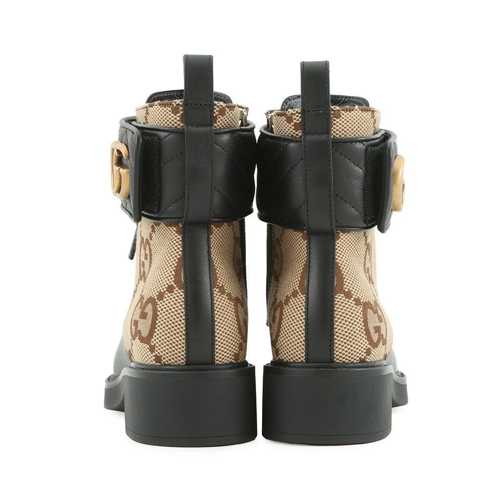 グッチ ブーツ ジャンボGG GGマーモント アンクル GGキャンバス/レザー