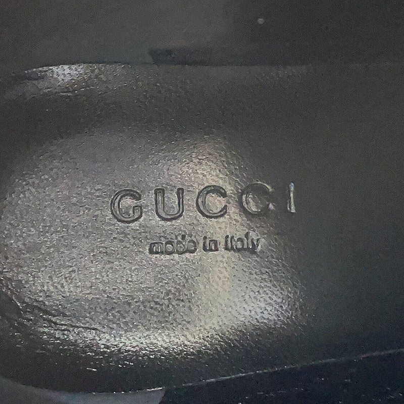 グッチ ブーツ ジャンボGG GGマーモント アンクル GGキャンバス/レザー レディースサイズ34 1/2 678984 GUCCI 靴 黒