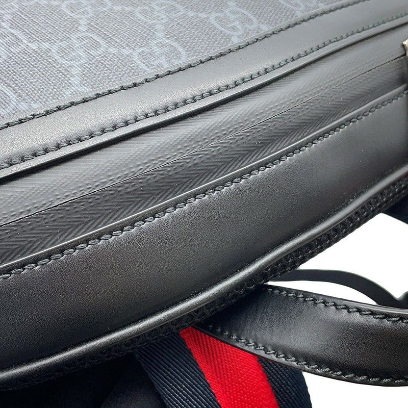グッチ リュック GGブラック GGスプリーム/レザー 771158 GUCCI バッグ バックパック 黒