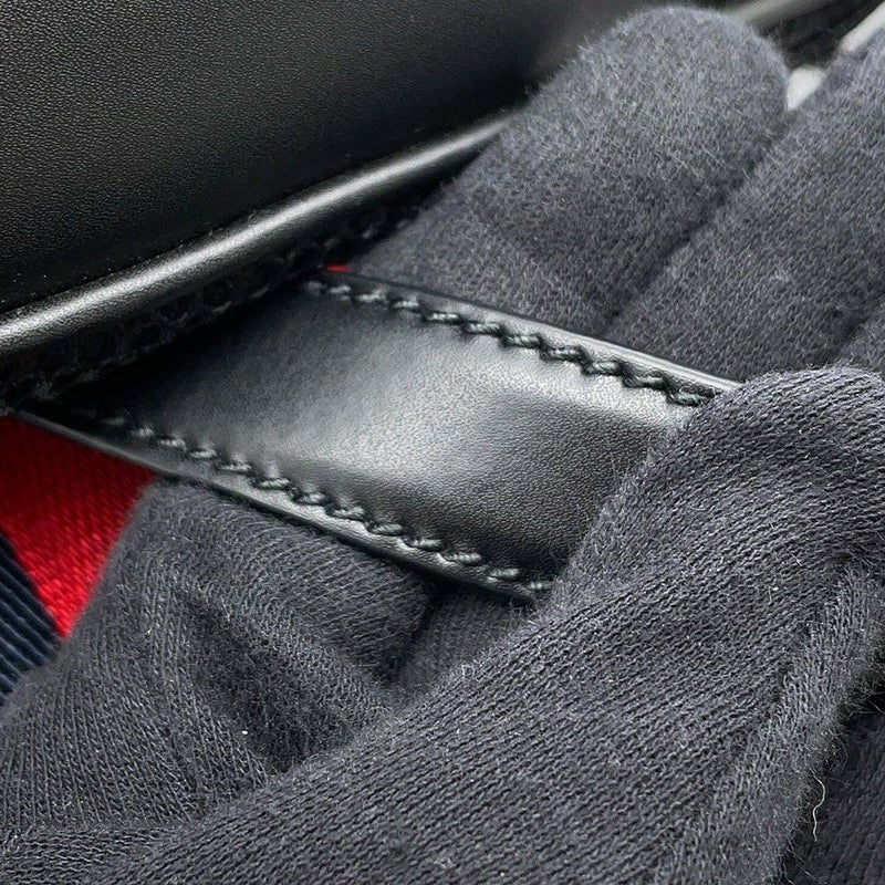 グッチ リュック GGブラック GGスプリーム/レザー 771158 GUCCI バッグ バックパック 黒