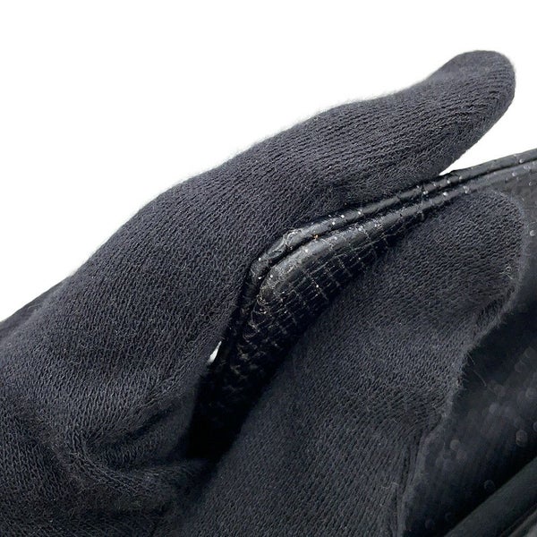 シャネル 長財布 マトラッセ ココマーク チェーンミー キャビアスキン A80002 CHANEL 二つ折り財布 黒