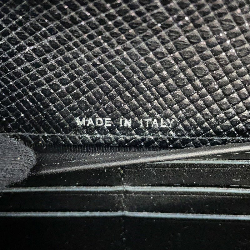 シャネル 長財布 マトラッセ ココマーク チェーンミー キャビアスキン A80002 CHANEL 二つ折り財布 黒