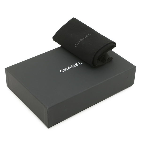 シャネル チェーンウォレット マトラッセ ココマーク ハートチェーン ラムスキン AP3201 CHANEL 黒