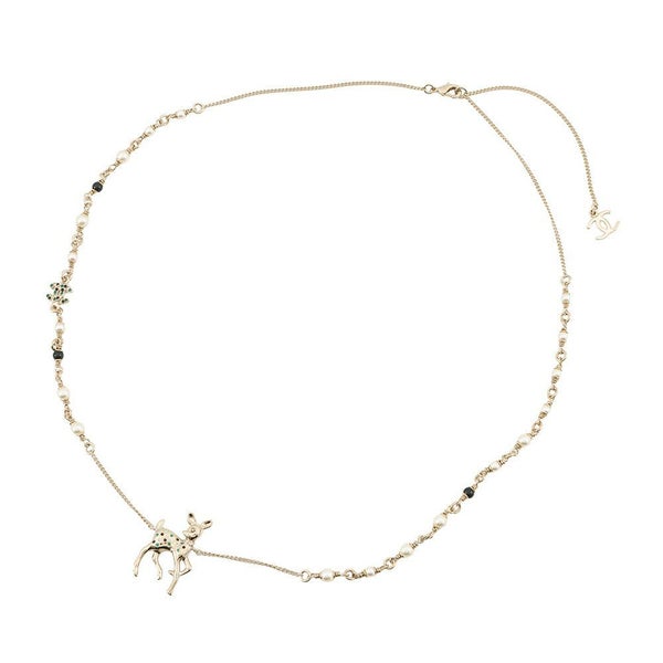 シャネル ノベルティ ココマーク バンビ モチーフ ロングネックレス CHANEL VIP限定 イヤーズギフト