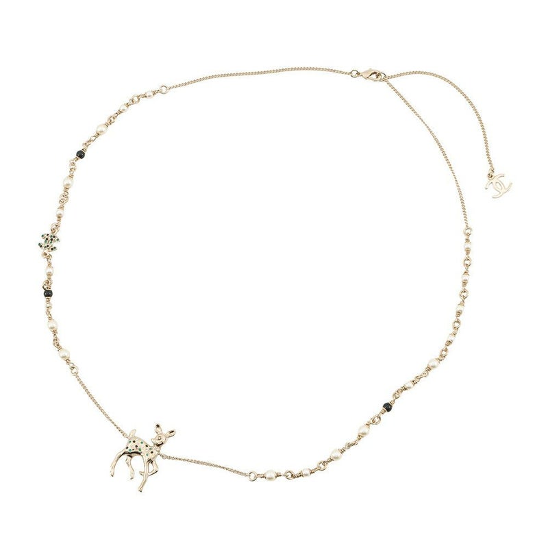 シャネル ノベルティ ココマーク バンビ モチーフ ロングネックレス CHANEL VIP限定 イヤーズギフト