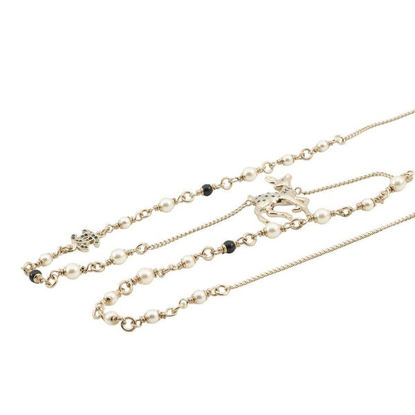 シャネル ノベルティ ココマーク バンビ モチーフ ロングネックレス CHANEL VIP限定 イヤーズギフト