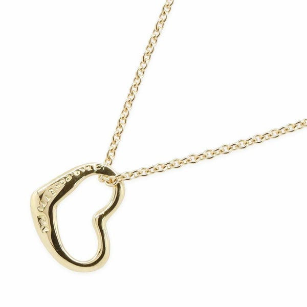 ティファニー ネックレス エルサ・ペレッティ オープン ハート ペンダント K18YGイエローゴールド Tiffany&Co. ジュエリー